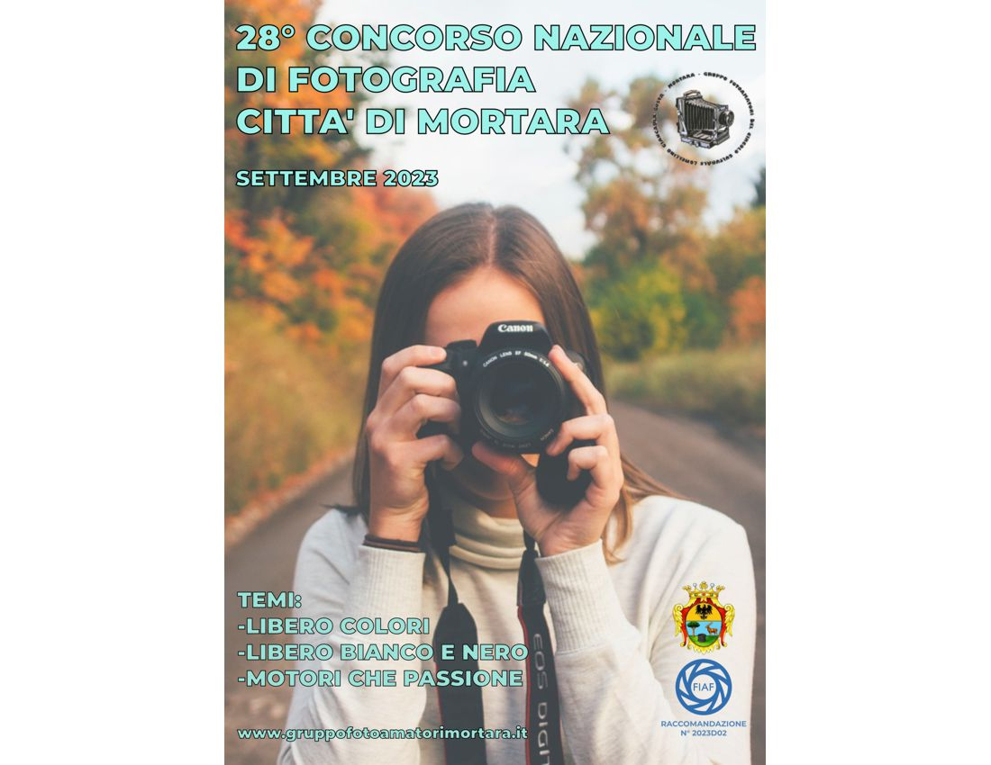 28° Concorso Nazionale di Fotografia della Città di Mortara
